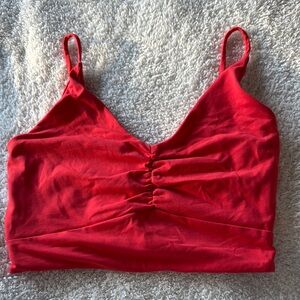Carbon 38 red sports bra - never worn!